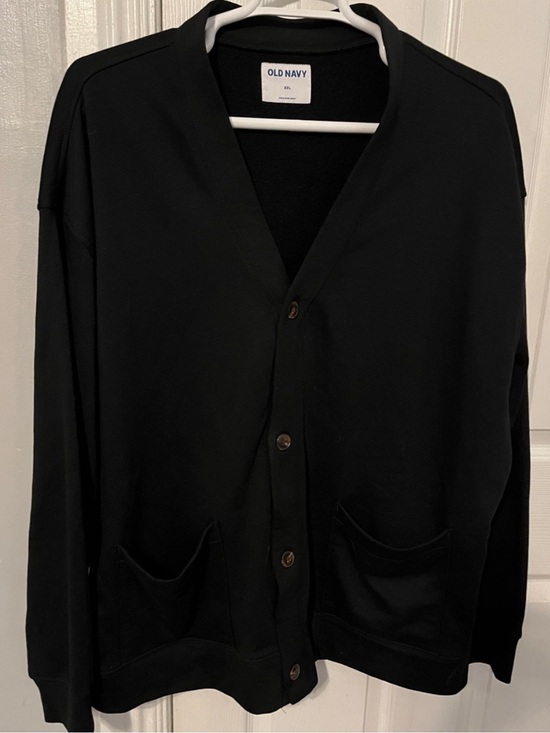 Old Navy Sweaters - Old Navy Black V-Neck Button Pocket Cardigan